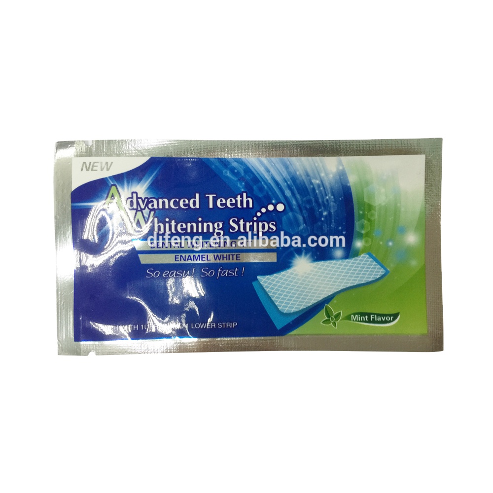tooth whitening film tooth whitening strips 6% hydrogen peroxide/non-peroxide gel