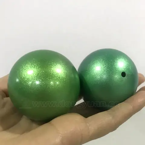 Stainless Steel DecorationBallwith Green Color for Christmas Tree Ornaments
