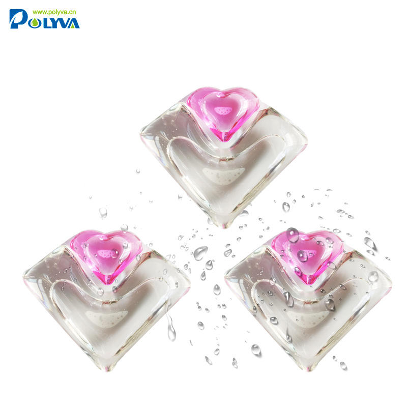 polyva 2 in 1 water soluble film laundry detergent liquid pod Healthy Laundry Washing Green Productlaundry detergent pods