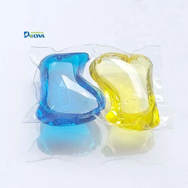 New shape double chamber laundry liquid detergent pods capsules for Baby clothes