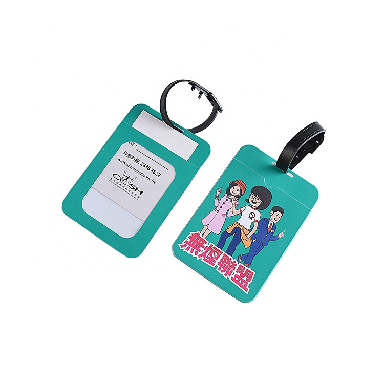 Factory Direct Sale Custom Personalised High Quality Eco-Friendly Pvc Plastic Luggage Tags