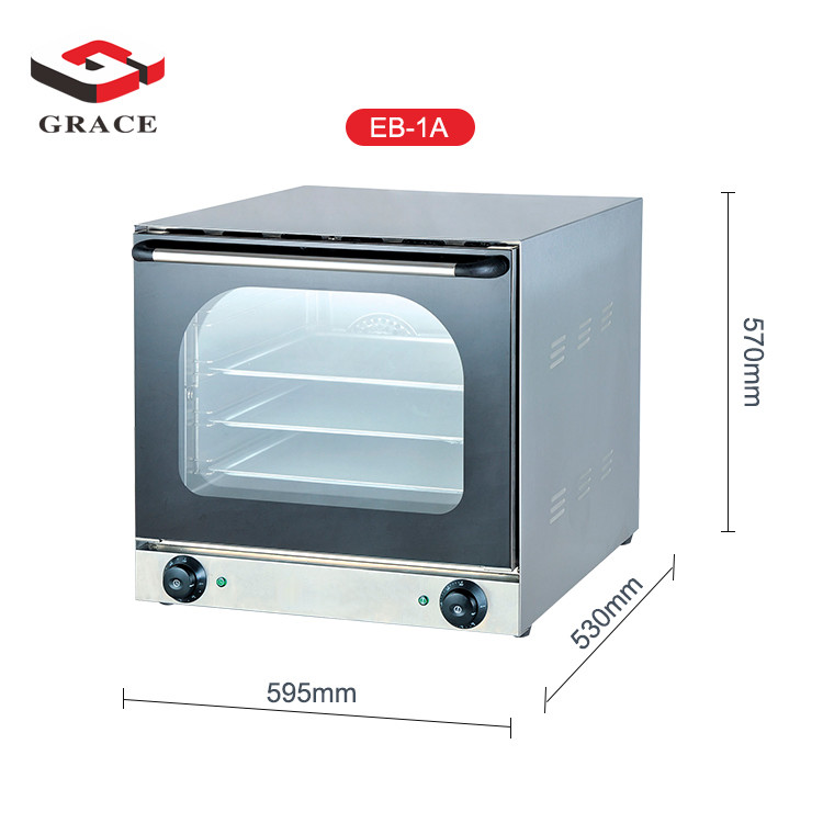 Commercial Professional Bakery Stainless Steel Heated Air Circulation Perspective Convection Oven