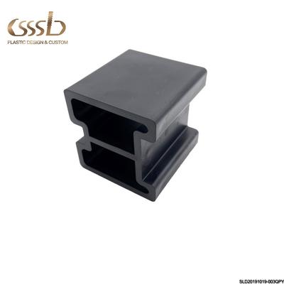 furniture plastic accessory black block empty injection parts HIPS molded