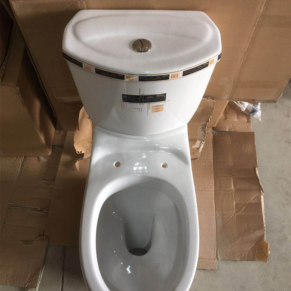 Chaozhou porcelain toilet factory for cheap 2 piece toilet