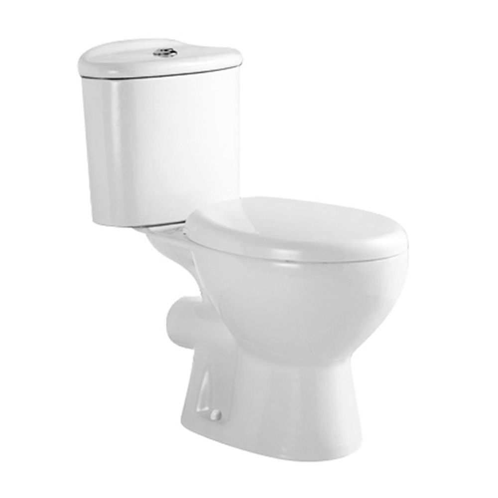 Ceramic flushing method water closet,two piece p-trap asian toilet