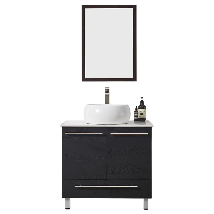 Custom Bathroom Furniture,Wall Hung Bathroom Mirror Wood Cabinet