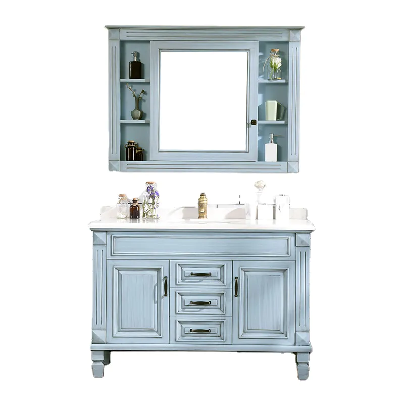 Urban Luxury Smart Wooden Bathroom Vanity Cabinet