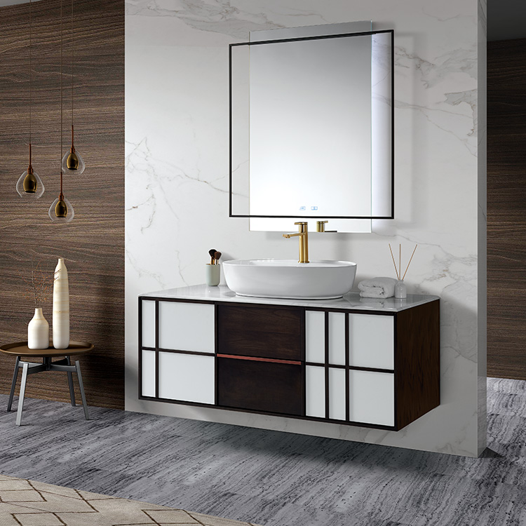 Minimalist washbasin wall hanging bathroom cabinet vanity