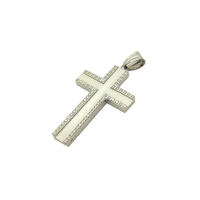 Custom Charm Stainless Steel Cross Pendant, New Fashion Necklace Accessories, Tag Jewelry Wholesale