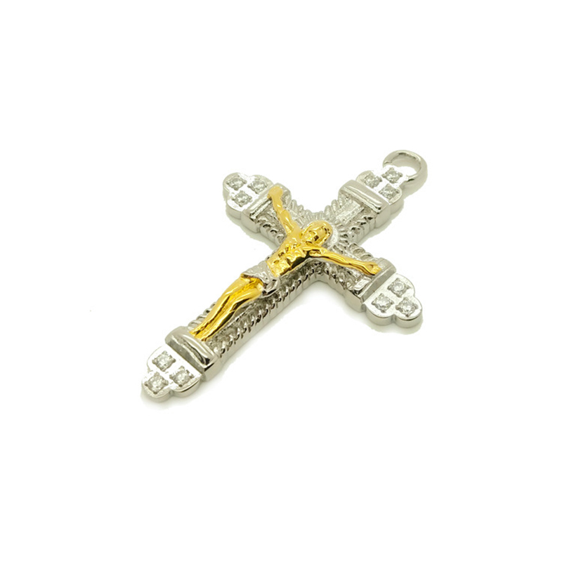 New Fashion Custom Charm Stainless Steel Cross Pendant Tag Jewelry Wholesale