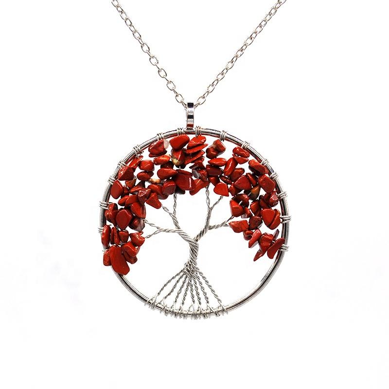 product-Amethyst Tree Of Life Necklace, Intertwine Handmade Stone Necklaces-BEYALY-img-3