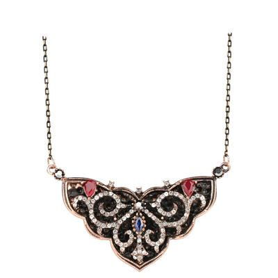 Retro Bohemian Style Triangular Ladies Large Pendant Necklace