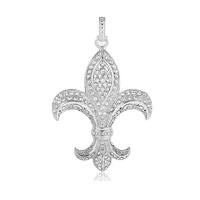 Stainless Steel Flower-De-Luce Pendant, Fashion Jewelry Wholesale