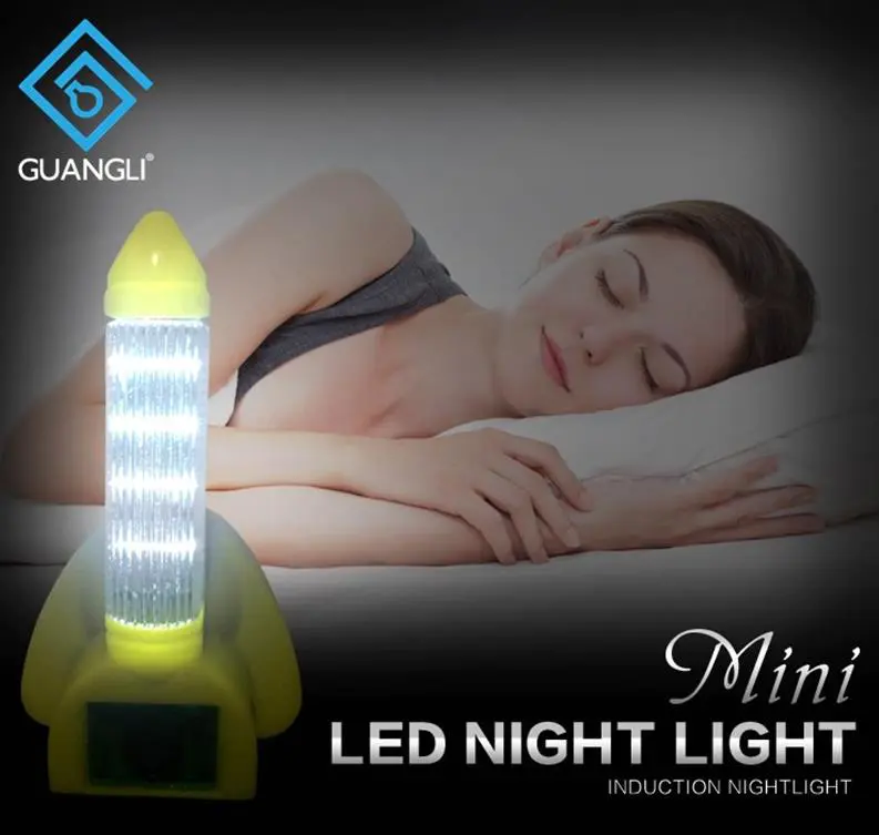 Popular A56-K OEM rocket shape bedroom mini LED plug in CB CE ROHS night light for baby bedroom Nursery