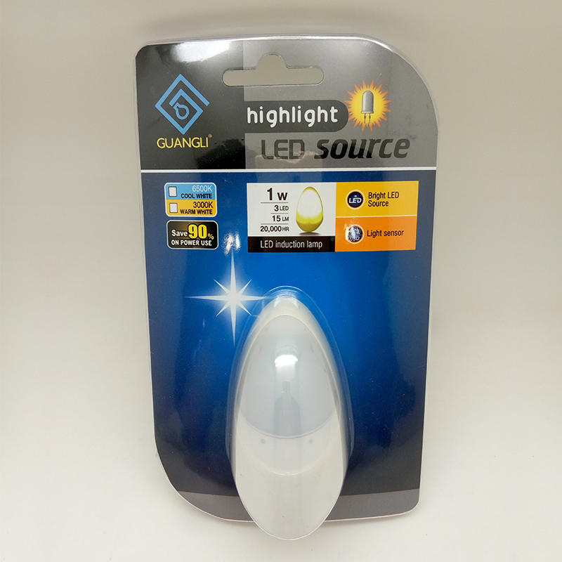 A50 led sensor plug in water drop shape plastic material night light lamp for bedroom hallway Gift