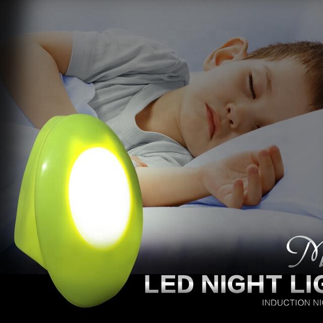 A52 CE ROHS 220V Gift led sensor baby kids plug in EU plug dusk to dawn night light lamp for bedroom hallway
