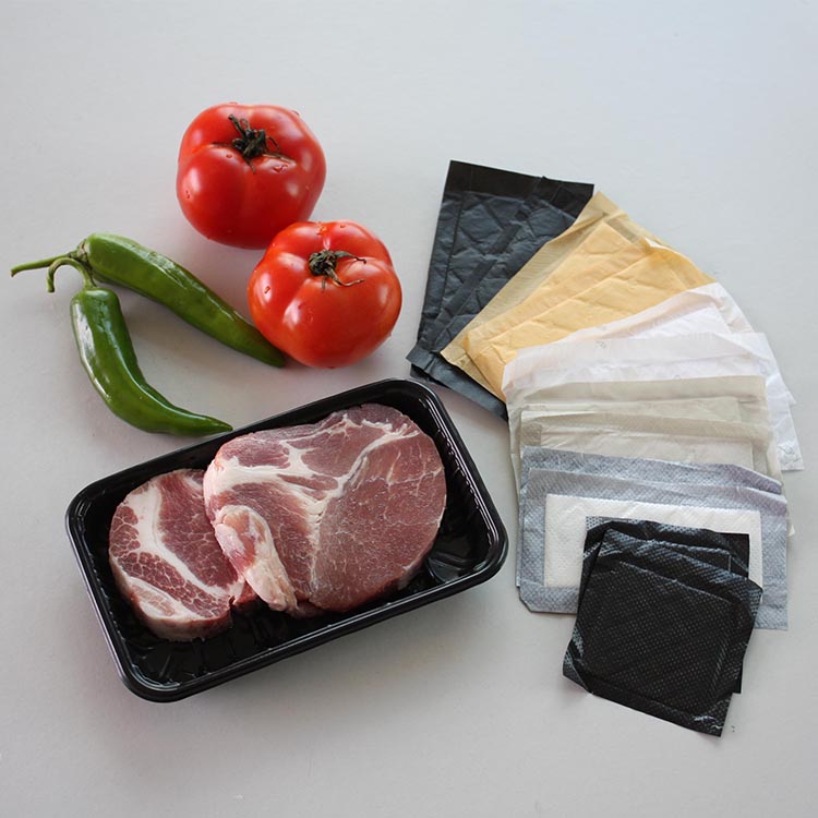 PE+Nonwoven Material Design Food Absorbent Pads For Meat TrayDemi