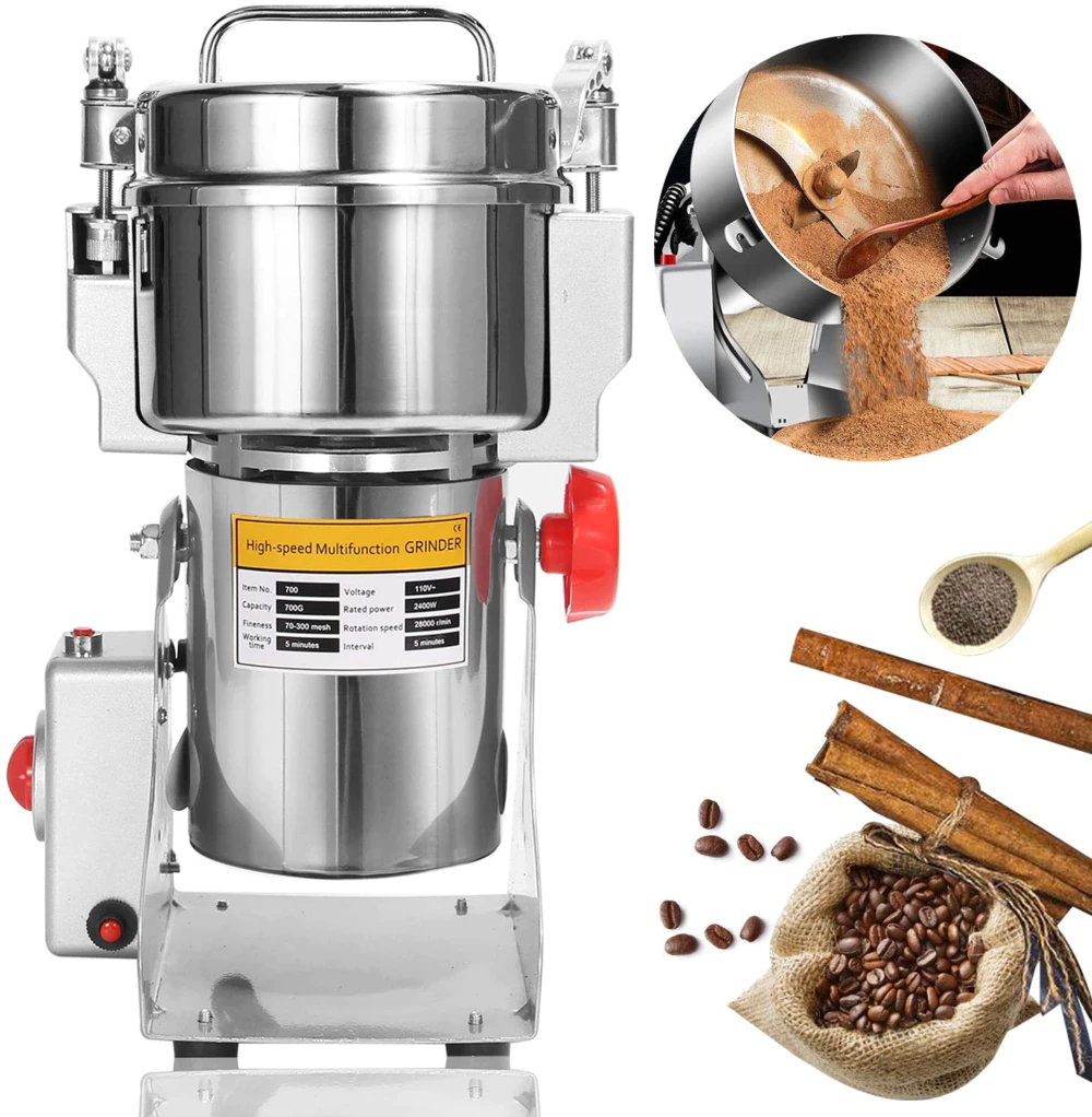 Grains Spices Cereals Coffee Dry Food Grinder Mill Grinding Machine gristmill home medicine flour powder crusher