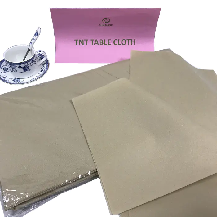 TNT Colorful Hot sale 100% pp Nonwoven fabric pre-cut table cloth