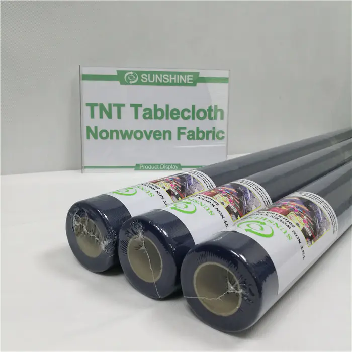 wholesale banquet party tablecloth rolls fabric non woven table cover roll