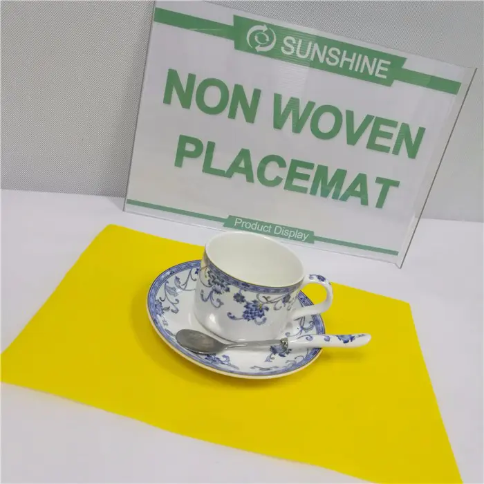 TNT colorfulPP spunbond nonwoven fabric tablecloth placemat manufacturer
