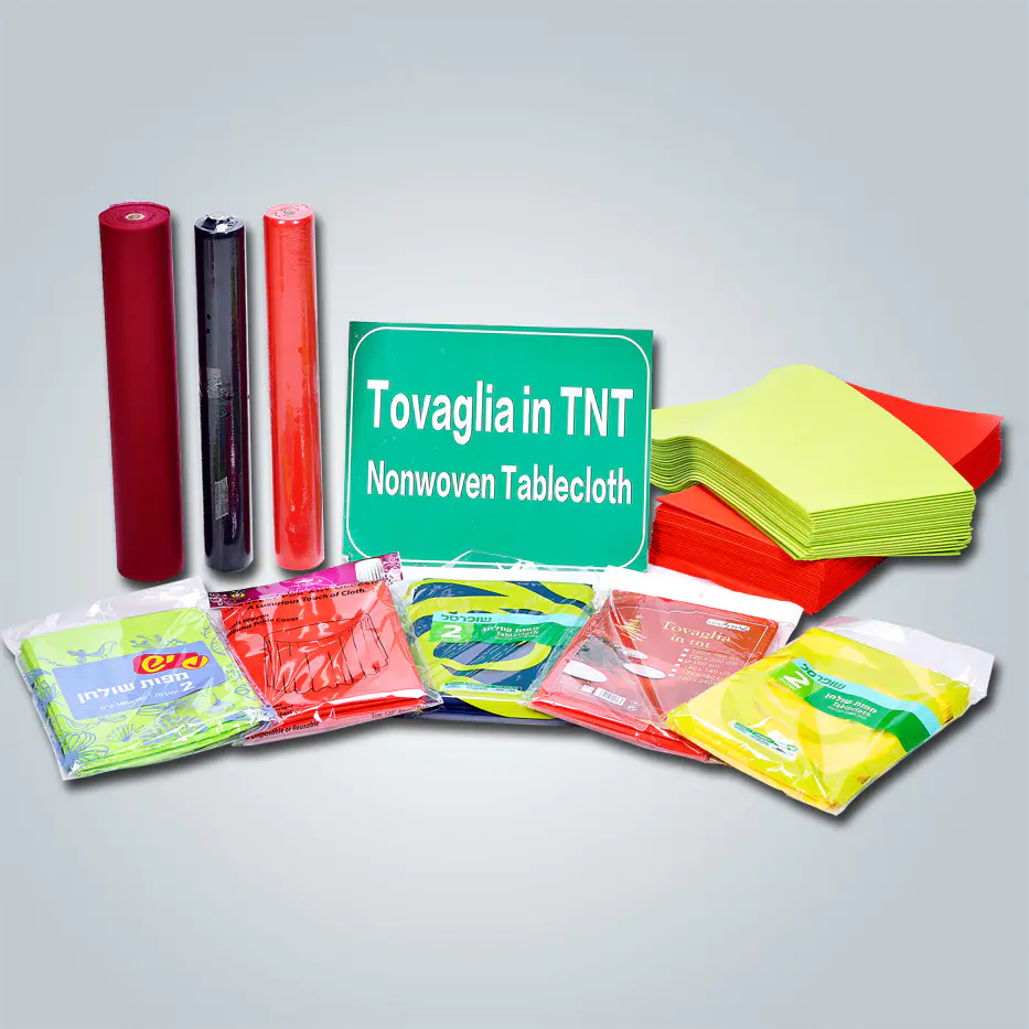 Hot sale china popular top quality tnt 100% pp Nonwoven fabric pre-cut table cloth