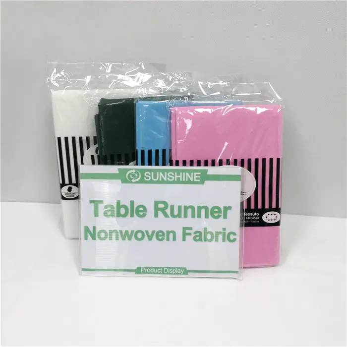 2020 hot sale Disposable color tablecolth tnt nonwoven tablecloth