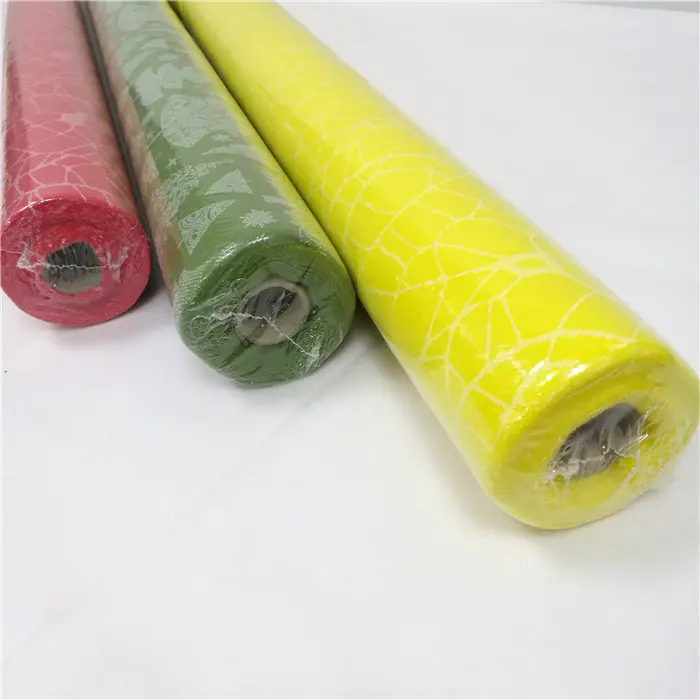printed tnt biodegradable disposable Roll Tablecloth 120 cm x 10 m