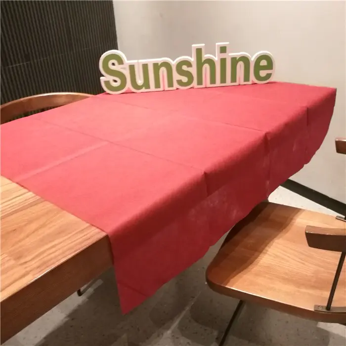 Disposable table cloths nonwoven fabric material