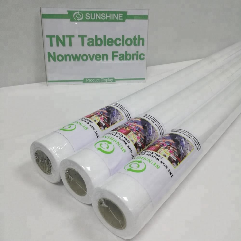 white color tnt tablecloths disposable Milleusi Roll 40cm*10 mt Precut 30cm