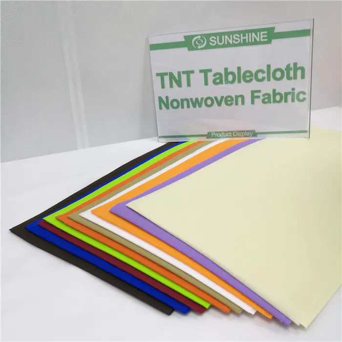 Printing PP Spunbond nonwoven tablecloth laminated Fabric For Table Cloth