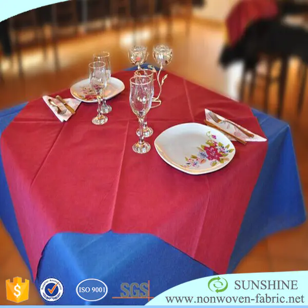 colorful PP spunbondedNonwoven fabric pre-cut table cloth