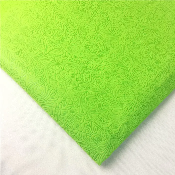 0.8m*50m/roll Susnhine flower embossed spun-bond polypropylene non-woven tablecloth flower package