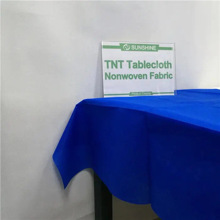 100% PP spunbond nonwoven fabric colorful TNT table cover