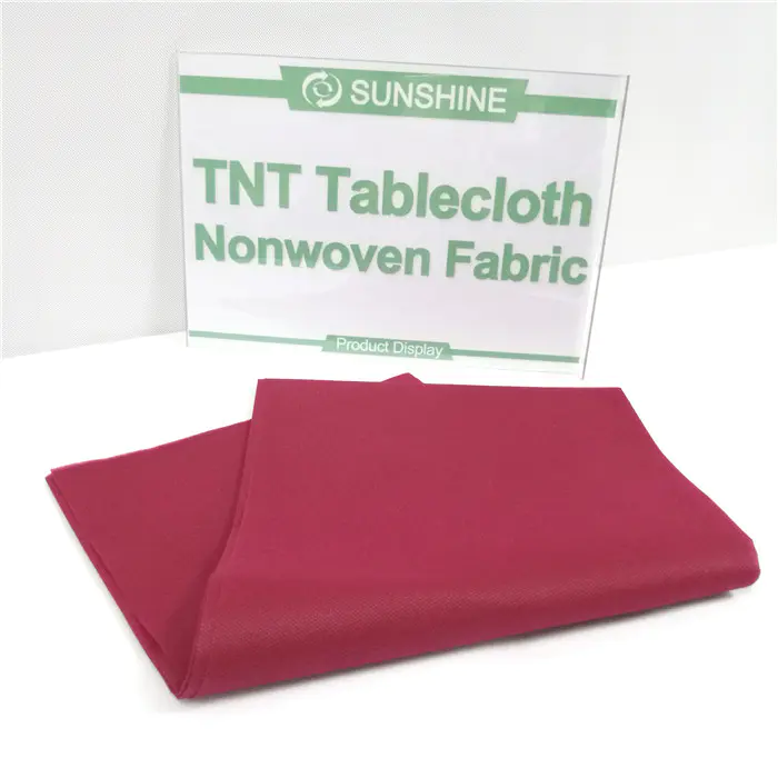 Disposable tablecloth nonwoven fabric disposable plastic tablecloth tnt nonwoven tablecloth