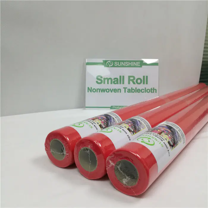 Eco-Friendly Non Woven Fabric Tablecloth Roll Non Woven Table Covers Manufacturer