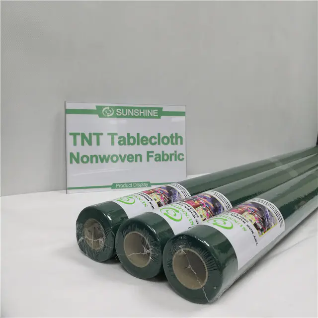 Wholesale recyclable disposable tablecloth with nonwoven fabric