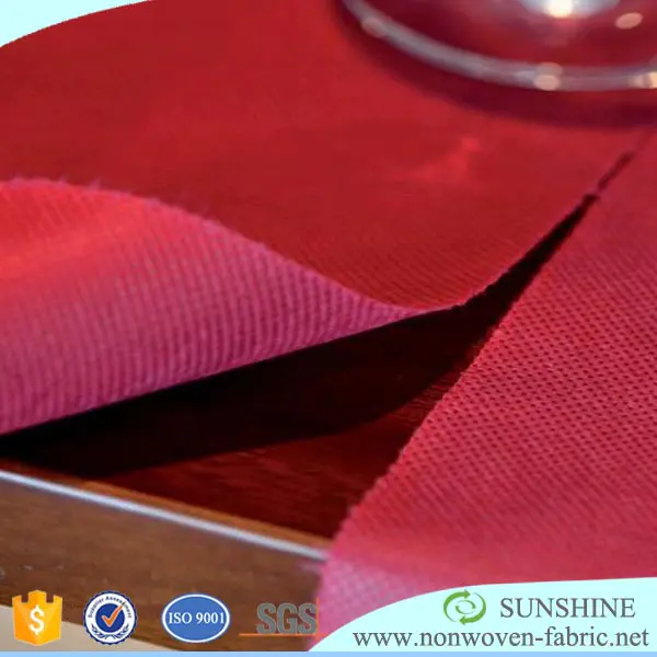 Disposable Waterproof Italy popular top quality tnt polypropylene/PP Nonwoven fabric pre-cut table cloth/buffet