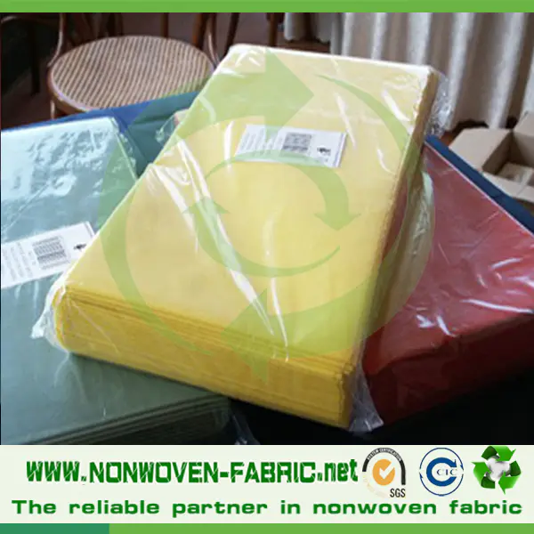 Eco-friendly pp spunbond nonwoven linen tablecloth, table runners, tablecloths