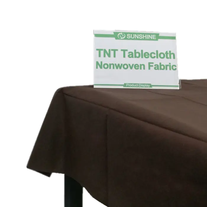 Cream color Tnt Tablecloths 100X100CM for restaurants table cover /tovaglia-tnt