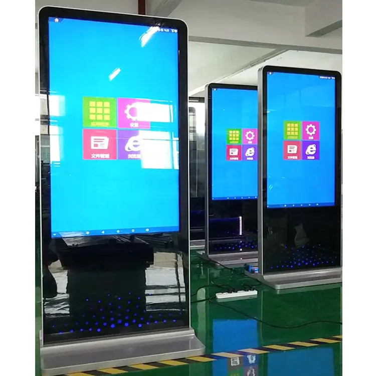 New floor standing LCD high brightness outdoor display monitor digital signage stand advertising