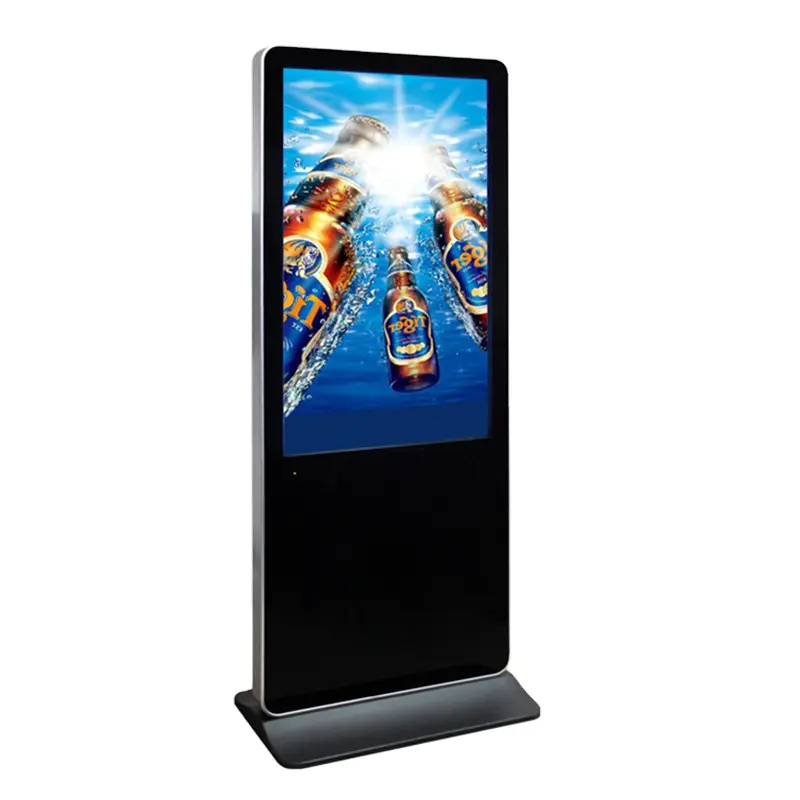 Factory Prices Ultra Thin Free Standing LCD Advertising Player Touch Network Stand Digital Signage Display