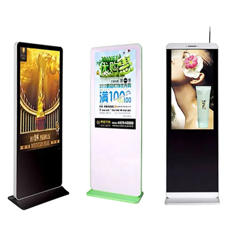 Factory Hot 49 55 Inch Floor Standing 4K DisplayAdvertising Tv Android Kiosk LcdLed Display Digital Signage Solutions