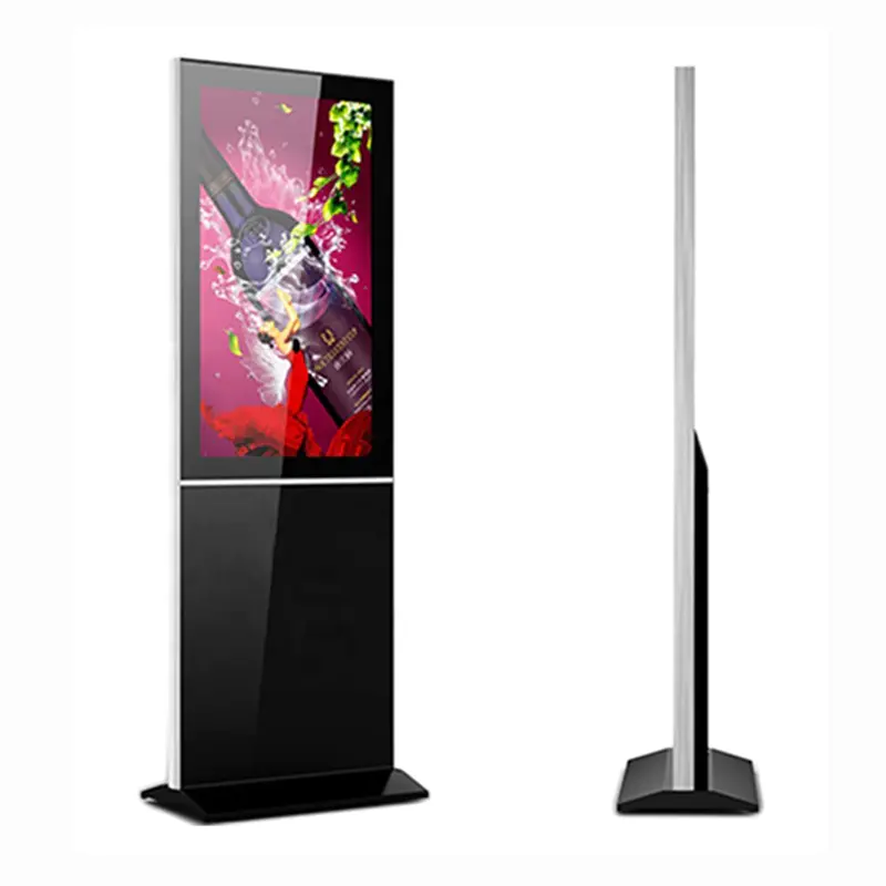 Factory Hot 49 55 Inch Floor Standing 4K DisplayAdvertising Tv Android Kiosk LcdLed Display Digital Signage Solutions