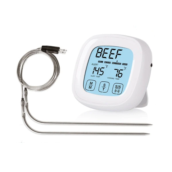 Touchscreen Digital Food Meat Probe Thermometer 0-250c for Cooking Kitchen BBQ Oven Liquid