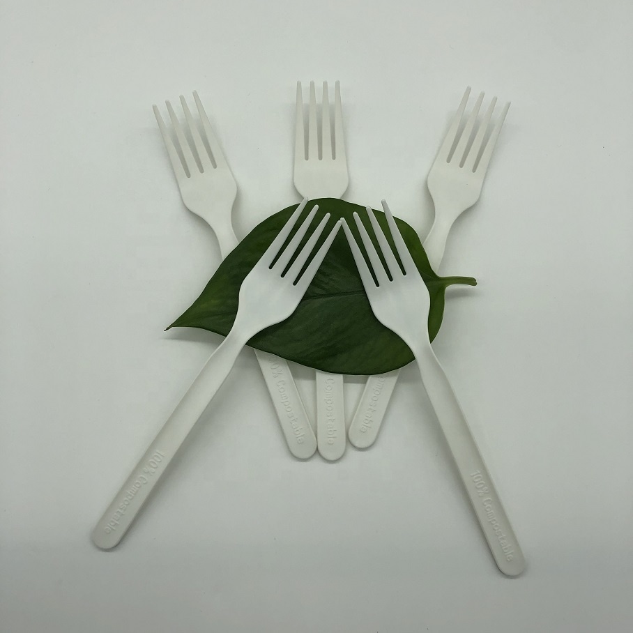 Food Grade 100% Compostable CPLA Biodegradable Disposable Cutlery set