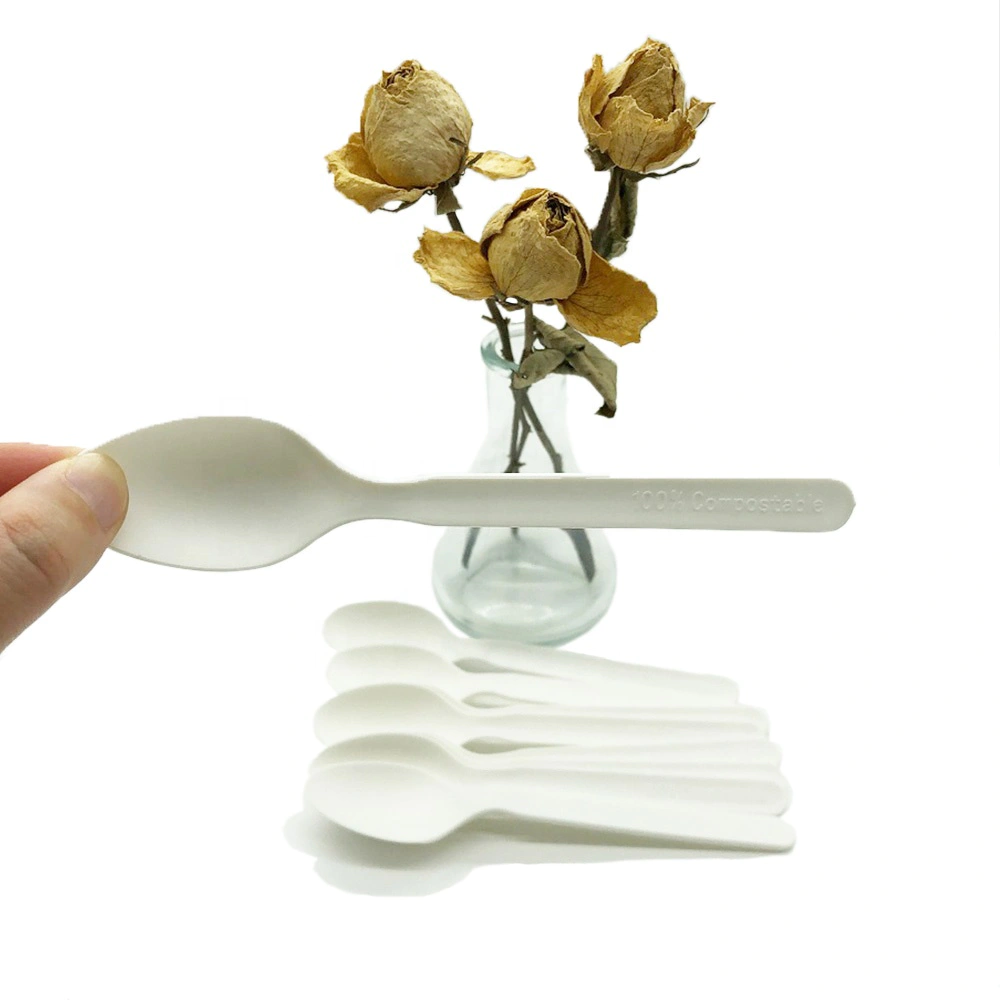 ECO Friendly Compostable Cutlery 100% PLA Biodegradable Spoon