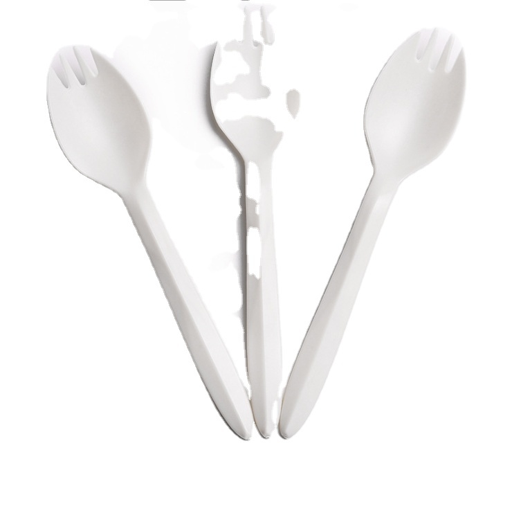 100% Compostable Plastic PLA Cutlery Spoon Fork knife Set