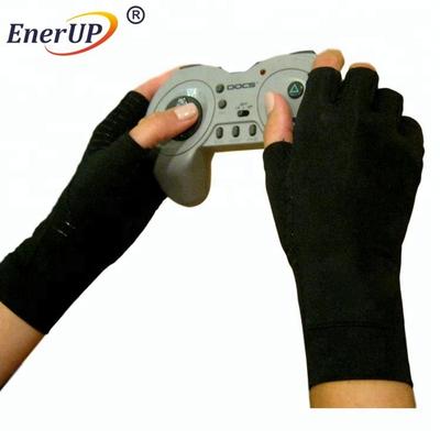 arthritis half finger copper fiber top fit compression gloves