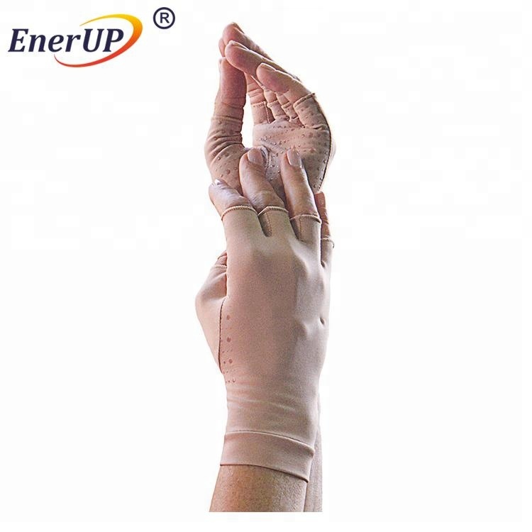 arthritis copper fiber health care half finger gloves